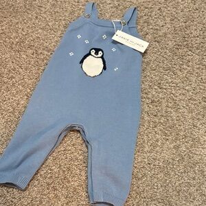 Janie and Jack Blue Penguin Bodysuit